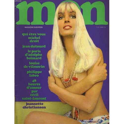 Men, Magazine Europeen N°9 - Qui Etes Vous Michel Droit - Jean Dutourd - Philippe Labro - Louise De Vilmorin - Jeannette Christiansen