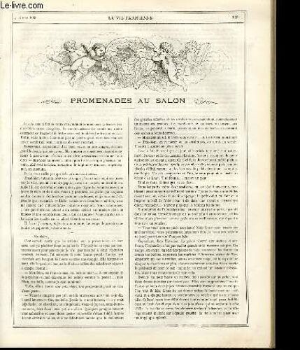 La Vie Parisienne 3e Année - N° 18 - Promenades Au Salon, Gustave Z. - L'ami Rollon, Hix - Un Mot De L'afrique - L'art De Diner Au Cabaret (Iv), Daniel - A Propos De La Banque Nationale ...