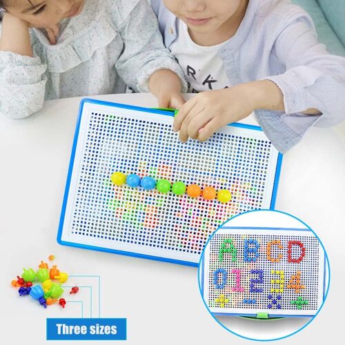 XUE Jouet Éducatif Mosaïque Pour Enfants Clous En Champignons Puzzle Jouets D'Apprentissage Puzzle Jouet Éducatif 296 Pièces Nouvelle Collection