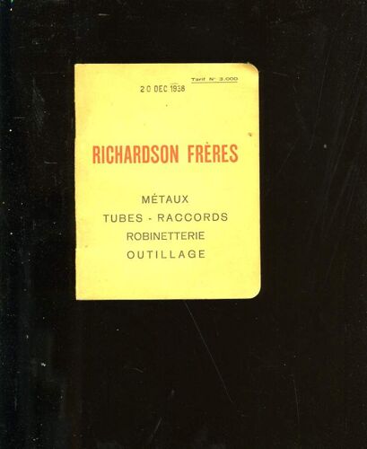 Richardson Freres. Tarifs N° 3 000