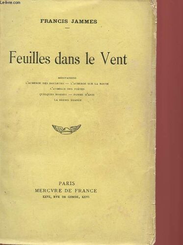Feuilles Dans Le Vent : Meditations, Quelques Hommes, Pomme D'anis, La Brebis Egaree