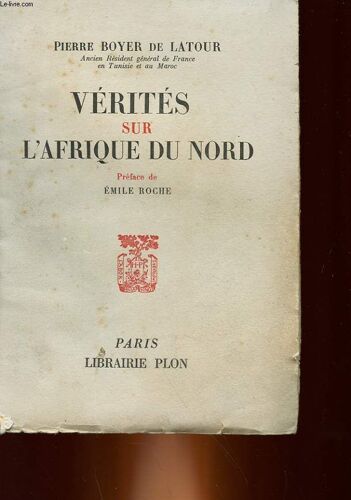 Verites Sur L'afrique Du Nord