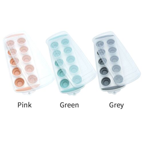 Xue 10 Grilles Transparent Tpe Été Bricolage Fabricant Avec Couvercle Boucle Conception Maison Cuisine Facile À Nettoyer Doux Non Toxique Gain De Place Moule À Glace