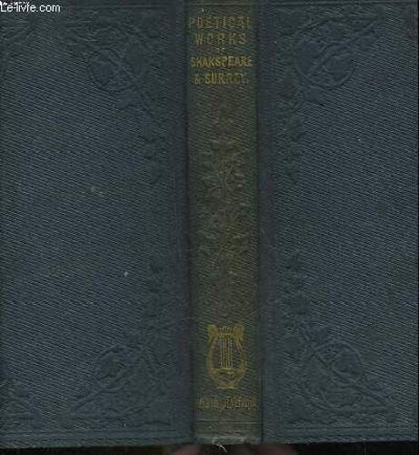 The Poetical Woks Of William Shakspeare And The Earl Of Surrey