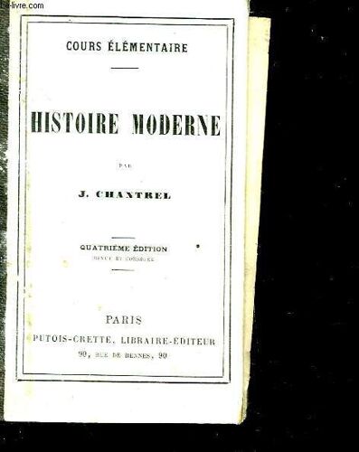 Cours Elementaire - Histoire Moderne