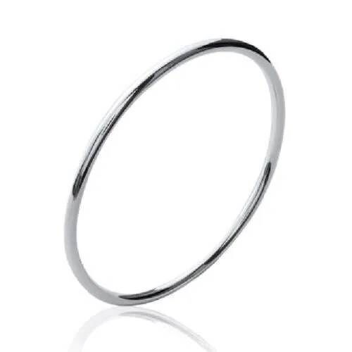Bracelet Jonc - Bijouxia - Argent Massif 925/000 - Diamètre Intérieur 6,6 Cm - Rhodié