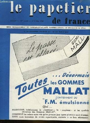 Le Papetier De France - 12° Annee - N°5