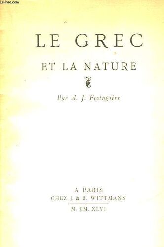 Le Grec Et La Nature