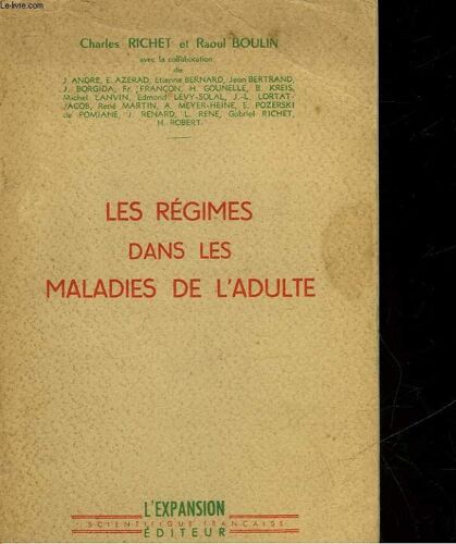 Les Regimes Dans Les Maladies De L'adulte