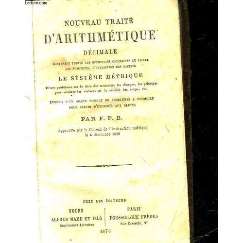 Nouveau Traite D'arithmetique Decimale