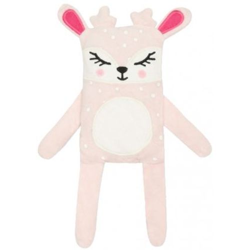 Doudou Rose Petale Catimini Renne Cerf Biche Petits Pois Blancs Jouet Animal Peluche Bebe Naissance