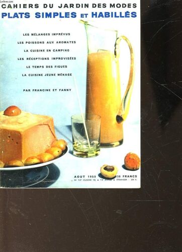 Cahiers Du Jardin Des Modes Plats Simples Et Habilles - N°147