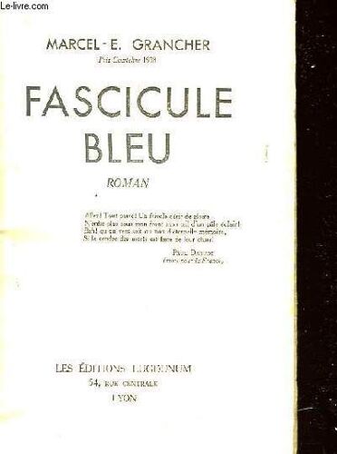 Fascicule Bleu