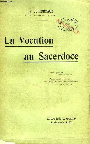 La Vocation Au Sacerdoce