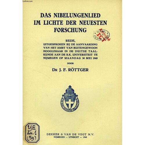 Das Nibelungenlied Im Lichte Der Neuesten Forschung