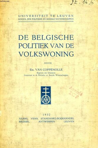 De Belgische Politiek Van De Volkswoning
