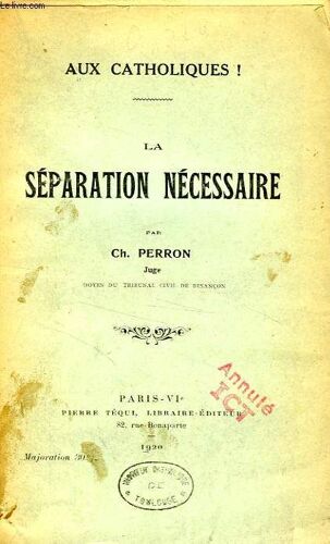 La Separation Necessaire