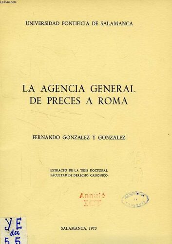 La Agencia General De Preces A Roma