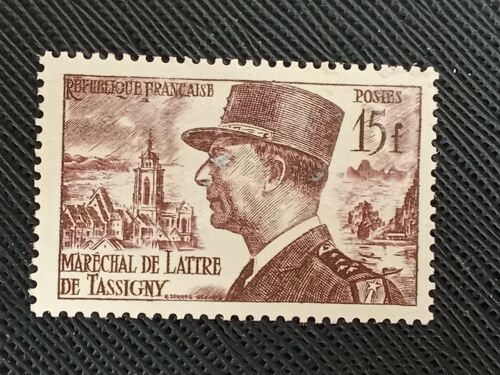 Timbre France ( Yt 920 ) 1952 Maréchal De Lattre De Tassigny