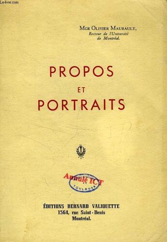 Propos Et Portraits
