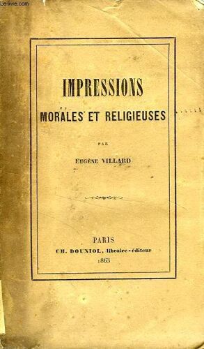 Impressions Morales Et Religieuses