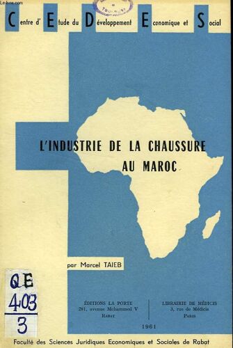 L'industrie De La Chaussure Au Maroc