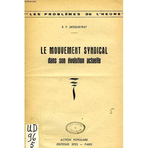 Le Mouvement Social Dans Son Evolution Actuelle