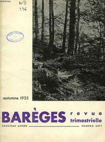 Bareges, N° 7, Automne 1935
