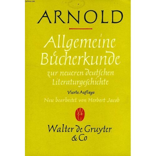 Allgemeine Bucherkunde Zur Neueren Deutschen Literaturgeschichte