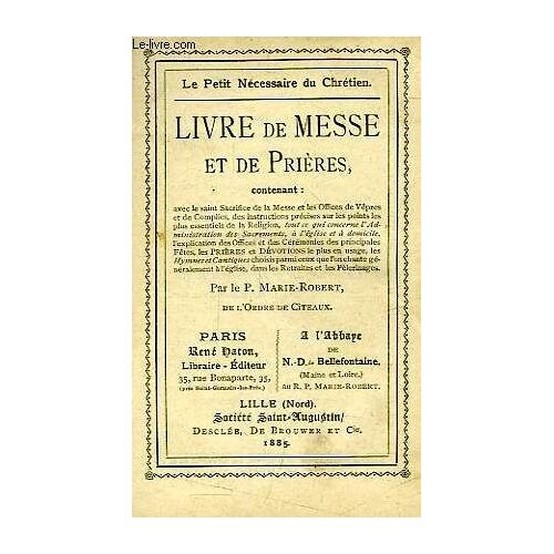 Livre De Messe Et De Prieres