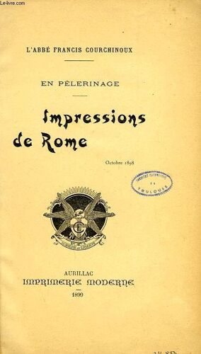 En Pelerinage, Impressions De Rome