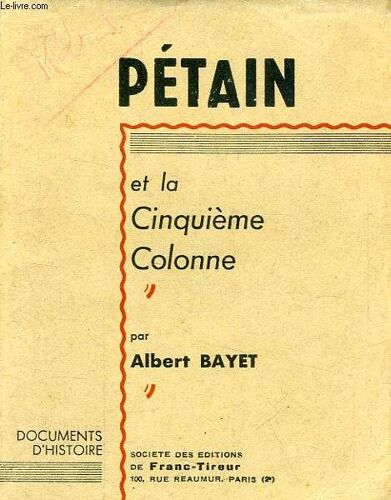 Petian Et La Cinquieme Colonne