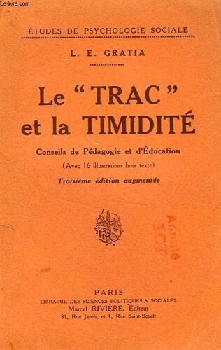 Le 'trac' Et La Timidite, Conseils De Pedagogie Et D'education