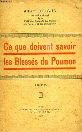 Ce Que Doivent Savoir Les Blesses Du Poumon
