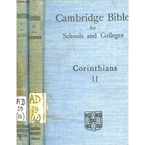 The First And Second Epistles To The Corinthians (2 Volumes)