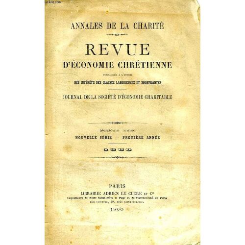 Le Contemporain, Revue D'economie Chretienne, 36 Volumes (1860-1884)