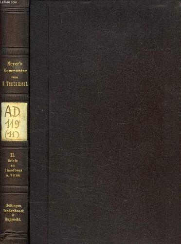 Die Griefe Pauli An Timotheus Und Titus
