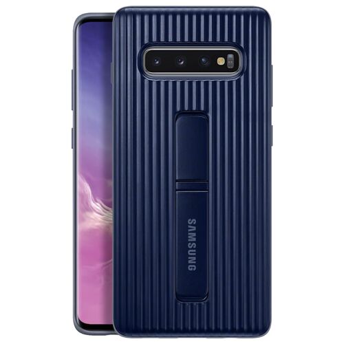 Coque Galaxy S10 Protection rigide Support Béquille Original Samsung Bleu