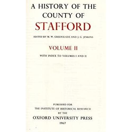 A History Of The County Of Stafford