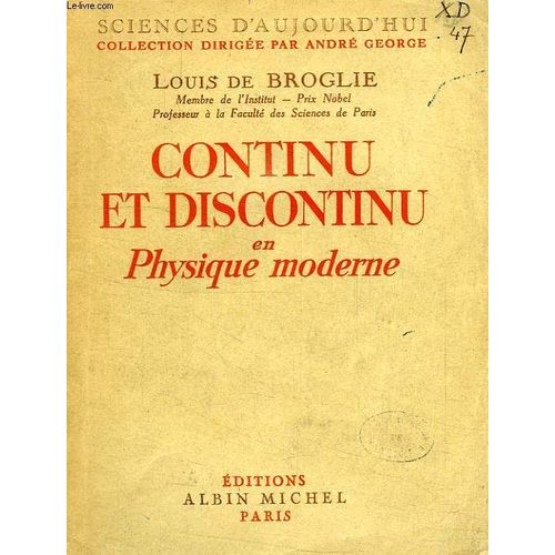 Continu Et Discontinu En Physique Moderne