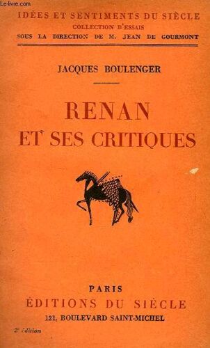 Renan Et Ses Critiques