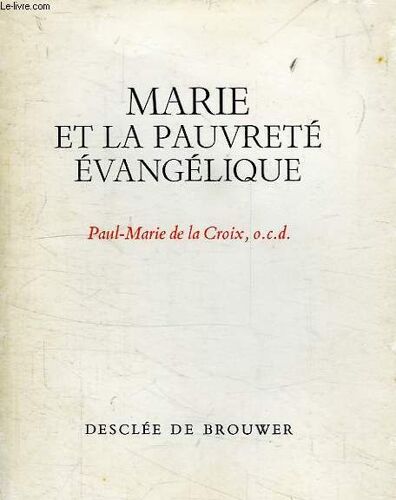 Marie Et La Pauvrete Evangelique