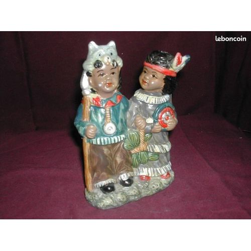 Statuette Indienne En Porcelaine