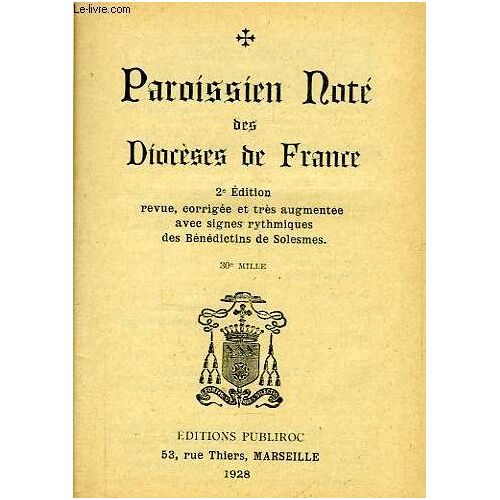 Paroissien Note Des Dioceses De France