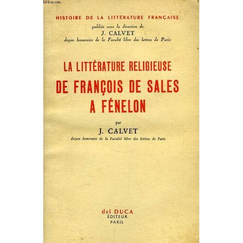 La Litterature Religieuse De Francois De Sales