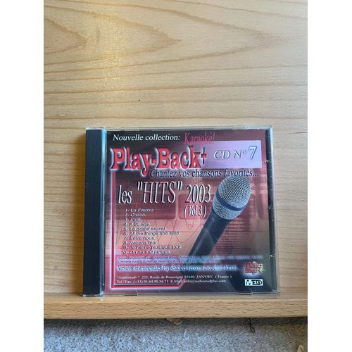 Cd Karaoke Play-Back N°7 Hits 2003 / Vol. 3 Audiostud+