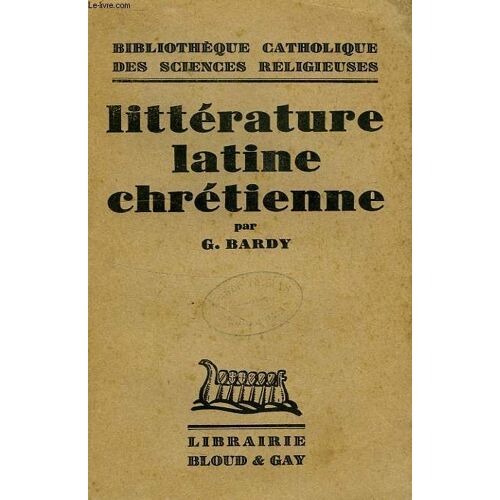 Litterature Latine Chretienne