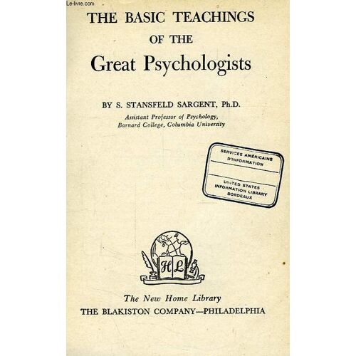 The Basic Teachings Of The Great Psychologists