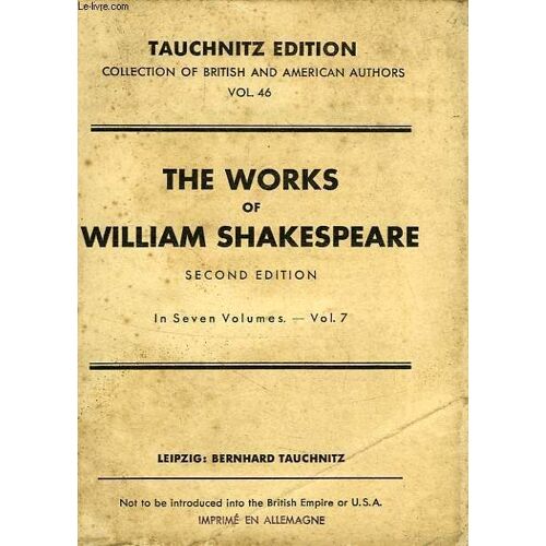 The Works Of William Shakespeare, Vol. Vii