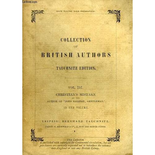 Christian's Mistake (Vol. 757), In One Volume